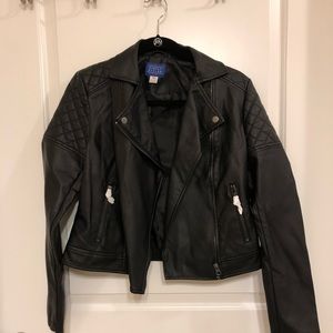 Faux leather jacket